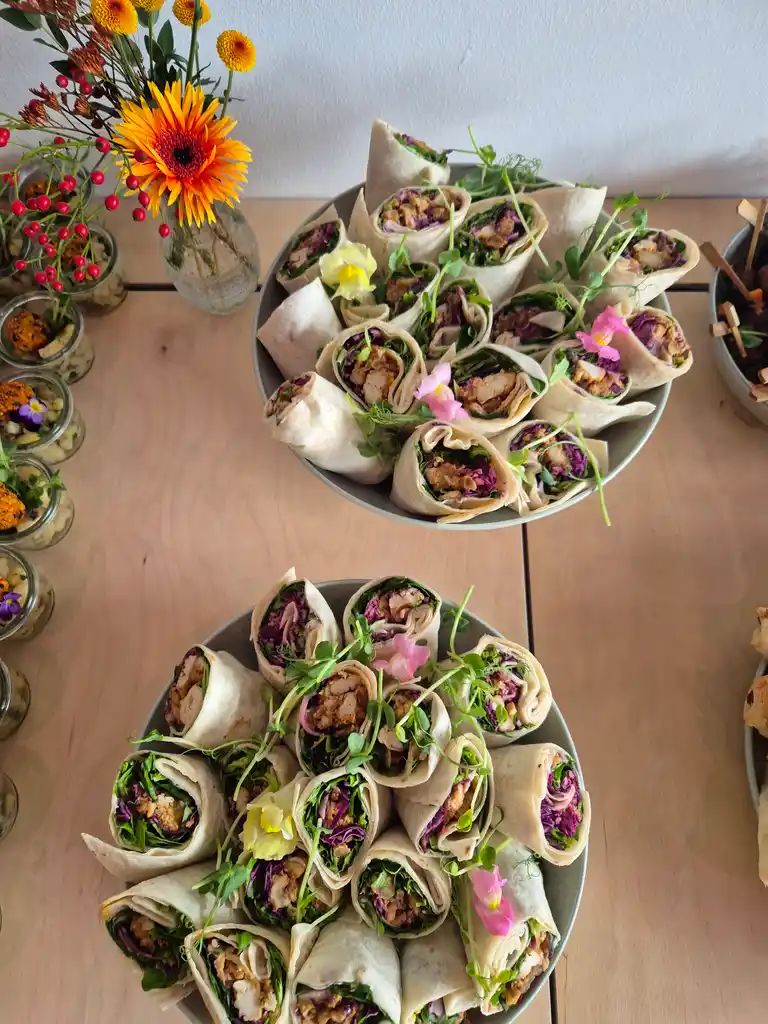 Vegane Wraps für ein Business-Catering von Laib & Seele